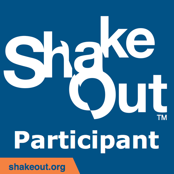 ShakeOut participant badge